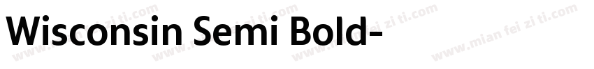 Wisconsin Semi Bold字体转换